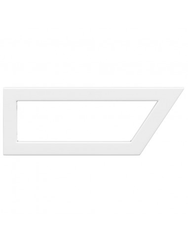 Reggimensole per Lavabo 2 pz Bianche Trapezio in Acciaio