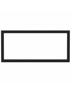 Reggimensole per Lavabo 2 pz Nere Rettangolari in Acciaio