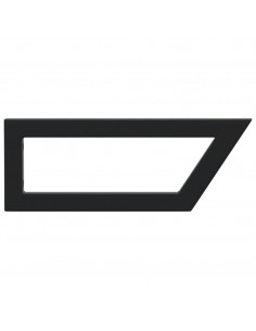 Reggimensole per Lavabo 2 pz Nere Trapezio in Acciaio