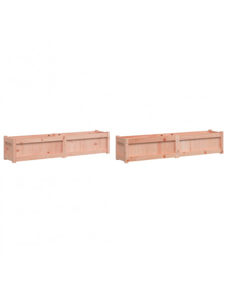 Fioriere da Giardino 2 pz in Legno Massello di Douglas