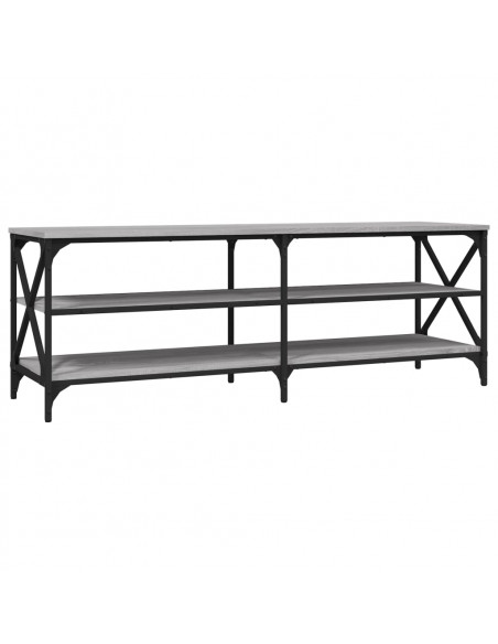 Mobile TV Grigio Sonoma 140x40x50 cm in Legno Multistrato