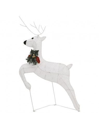Renne di Natale 4 pz Bianche 80 LED