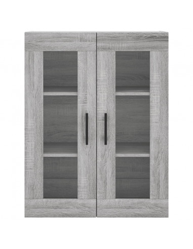 Mobile a Parete Grigio Sonoma 69,5x34x90 cm