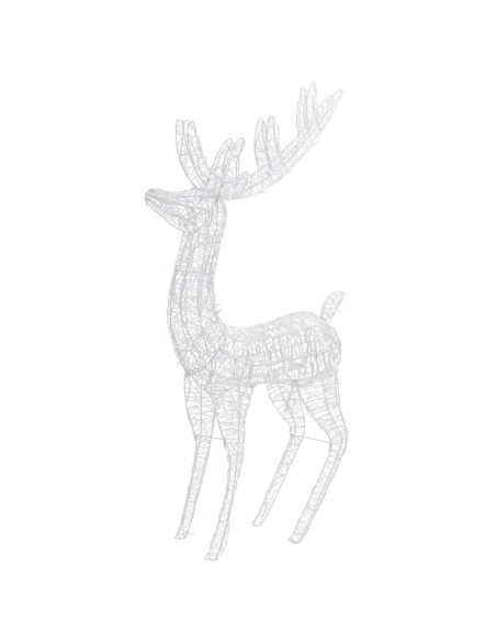 Renne di Natale XXL in Acrilico 250 LED 180cm Bianco Freddo