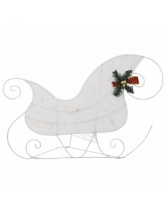 Renne e Slitta di Natale Decorazione Esterni 100 LED Bianco