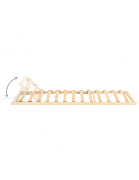 Rete a Doghe con 13 Doghe Testata Regolabile 80x200 cm