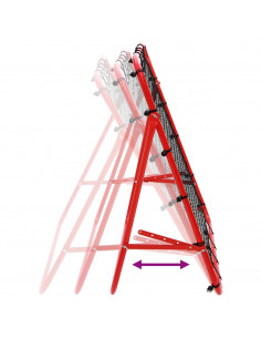 Rete a Rimbalzo da Calcio Regolabile 100 x 100 cm