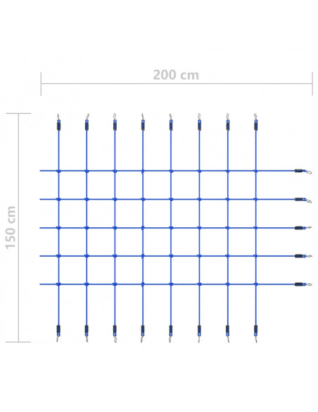 Rete da Arrampicata 200x150 cm Blu