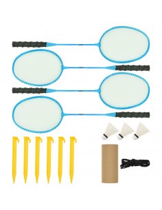 Rete da Badminton Gialla e Nera 600x155 cm Tessuto PE