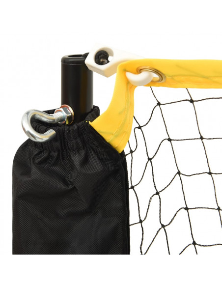 Rete da Badminton Regolabile 500x103x94-158 cm in Metallo