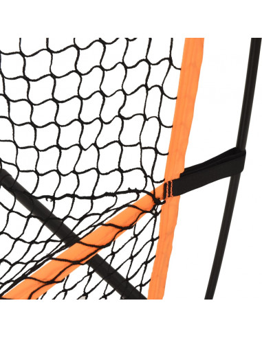 Rete da Golf Nera e Arancione 215x107x216 cm in Poliestere