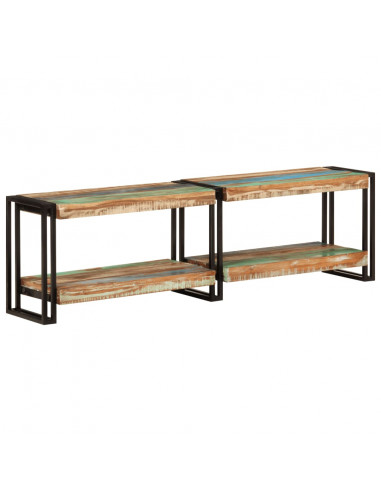 Mobile Porta TV 140x30x40 cm in Legno Massello di Recupero