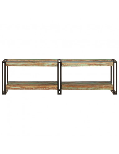 Mobile Porta TV 140x30x40 cm in Legno Massello di Recupero