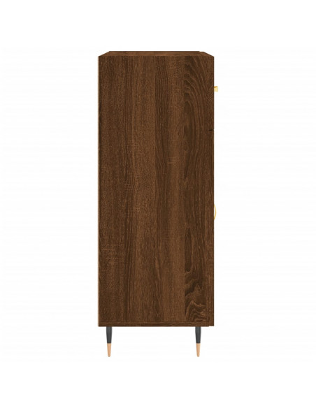 Credenza Rovere Marrone 69,5x34x90 cm in Legno Multistrato
