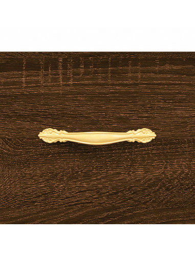 Credenza Rovere Marrone 69,5x34x90 cm in Legno Multistrato