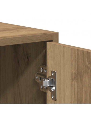 Mobile da Bagno Rovere Artigianale 30x30x183,5 cm in Truciolato