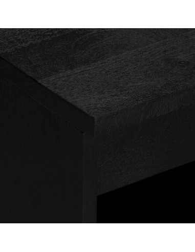 Credenza Nera 60x33x75 cm in Legno Multistrato