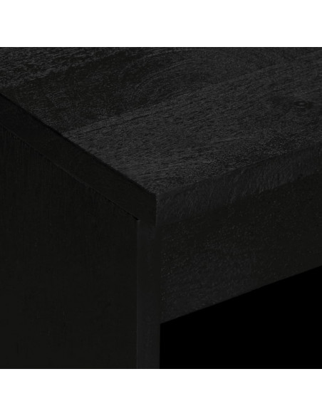 Credenza Nera 60x33x75 cm in Legno Multistrato