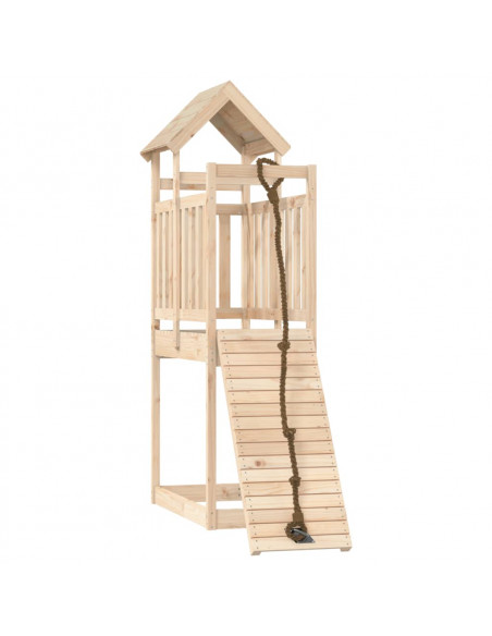 Casetta con Arrampicata inLegno Massello di Pino