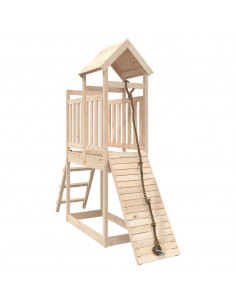 Casetta con Arrampicata inLegno Massello di Pino 2