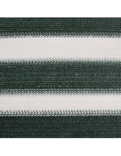Rete per Privacy Verde e Bianco 1,5x25 m in HDPE 195 g/m²