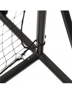 Rete Rimbalzante da Calcio Nera 366x90x183 cm HDPE