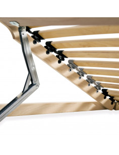 Reti a Doghe 2 pz 7 Zone con 28 Doghe in Legno 80x200 cm