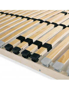 Reti a Doghe 2 pz 7 Zone con 28 Doghe in Legno 80x200 cm