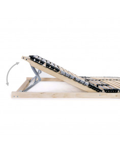 Reti a Doghe 2 pz 7 Zone con 42 Doghe in Legno 70x200 cm