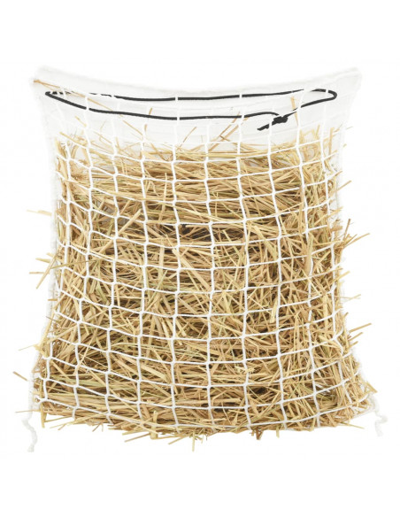Reti da Fieno 2 pz Quadrati Bianchi 75x75 cm PP