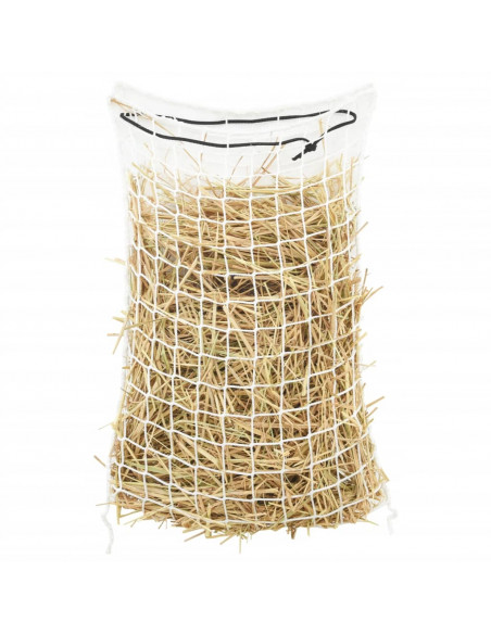 Reti da Fieno 2pz Rettangolari Bianchi 75x50 cm in PP