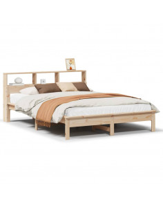 Letto senza Materasso 135x190 cm in Legno Massello di Pino 2