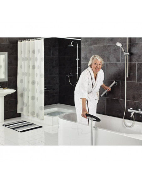 RIDDER Barra di Sicurezza Premium 30 cm Alluminio Cromato e Nero