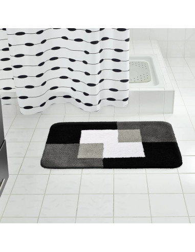RIDDER Tappetino per Bagno Coins 60x90 cm Grigio 7103307