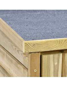 Rimessa Attrezzi da Giardino 123x50x171cm in Pino Impregnato