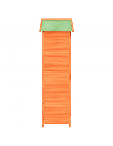 Rimessa da Giardino Marrone 120x53,5x170 cm Legno Massello Pino