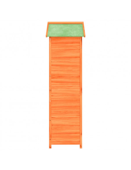 Rimessa da Giardino Marrone 120x53,5x170 cm Legno Massello Pino