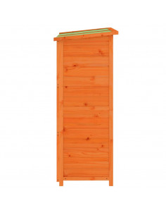 Rimessa da Giardino Marrone 83x57x140 cm Legno Massello di Pino