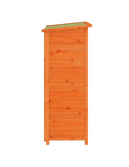 Rimessa da Giardino Marrone 83x57x140 cm Legno Massello di Pino