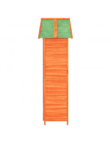 Rimessa da Giardino Marrone 89x52,5x175 cm Legno Massello Pino