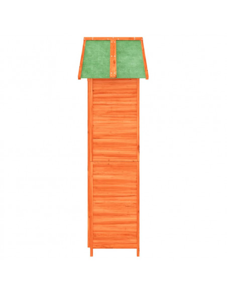 Rimessa da Giardino Marrone 89x52,5x175 cm Legno Massello Pino