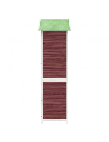 Rimessa da Giardino Moka 120x53,5x170 cm Legno Massello di Pino