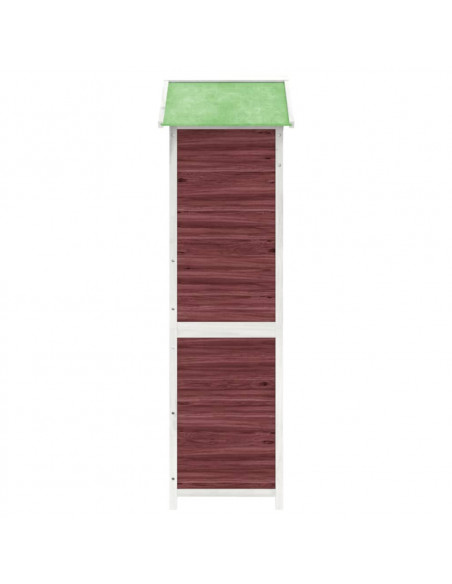 Rimessa da Giardino Moka 120x53,5x170 cm Legno Massello di Pino