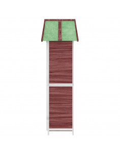 Rimessa da Giardino Moka 89x52,5x175 cm Legno Massello di Pino