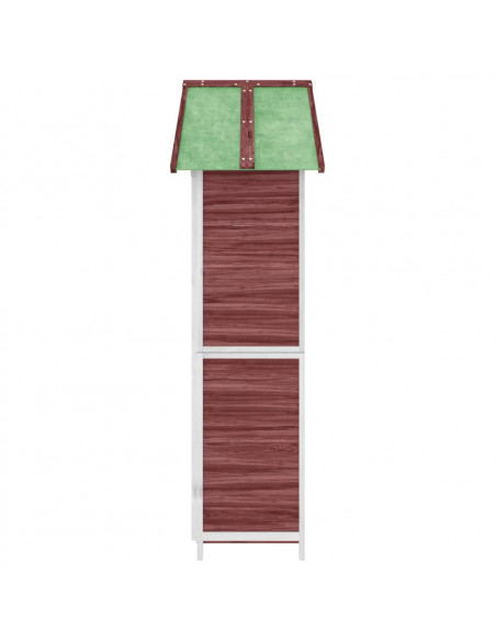 Rimessa da Giardino Moka 89x52,5x175 cm Legno Massello di Pino