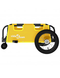 Rimorchio da Bici Giallo Oxford e Ferro