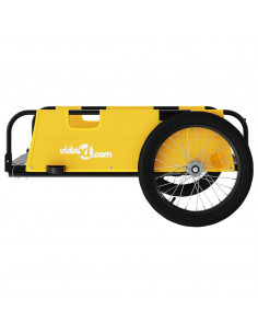Rimorchio da Bici Giallo Oxford e Ferro