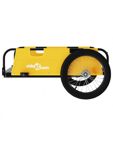 Rimorchio da Bici Giallo Oxford e Ferro