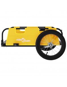 Rimorchio da Bici Giallo Oxford e Ferro