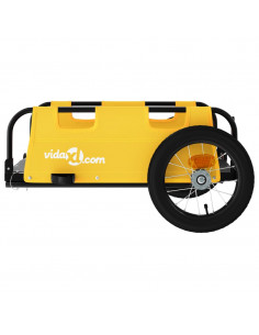 Rimorchio da Bici Giallo Oxford e Ferro